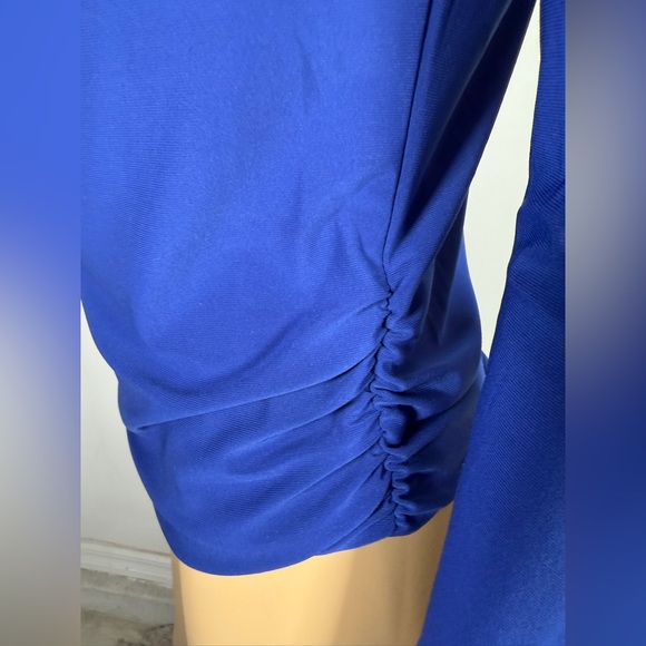 Clara Sun Woo Women’s Size Extra Small XS Cowl Drape Neck  Long Sleeve Top - Picture 2 of 6